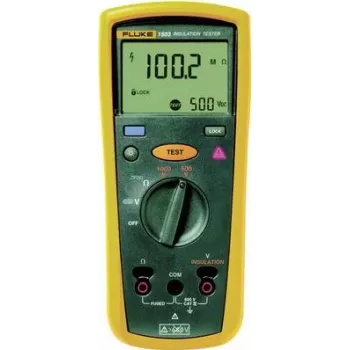 Fluke 1503 izolācijas pretestības mērītājs, 600 V, 1 µF, 0,01–2000 MΩ, 20%, 0,5 s (2427883)