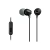 Sony MDR-EX15AP, Vadu austiņas, 8 – 22000 Hz, Zvani/Mūzika, 3 g, Melnas