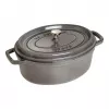 Čuguna ovāla cocotte Staub 29 cm, grafīta pelēka