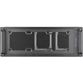 Rackmount korpuss 4U SILVERSTONE RM45-360 — 4U šasija, atbalsta ATX mātesplates, plauktu montāžai
