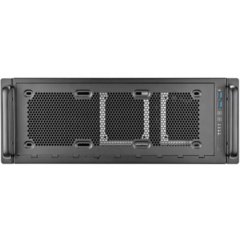 Rackmount korpuss 4U SILVERSTONE RM45-360 — 4U šasija, atbalsta ATX mātesplates, plauktu montāžai