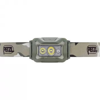 Galvaslampa PETZL Aria 2 rgb-desert — uzlādējama, 200 lūmeni