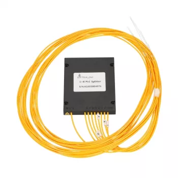 PLC optiskais sadalītājs 1:8 Extralink SC/APC 2.0mm 1.5m G657A ABS modulis (bez savienotājiem)