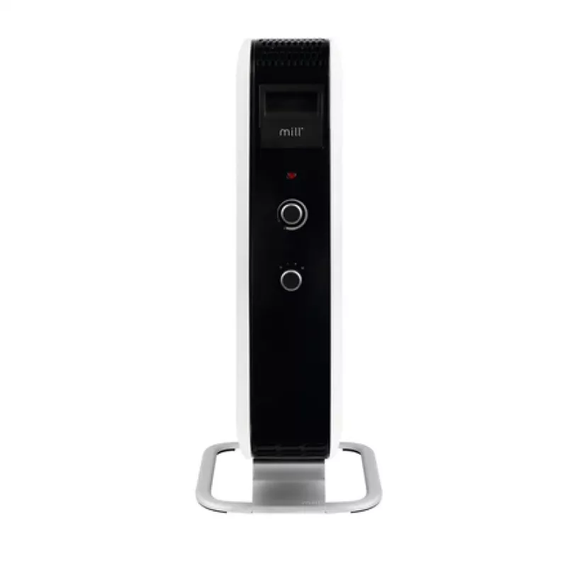 Mill eļļas radiators AB-H1000MEC, 1000 W, 3 jaudas līmeņi, piemērots telpām līdz 12-16 m², balts