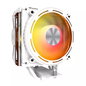 Procesora dzesētājs Darkflash E400 PLUS (balts) — aktīvā gaisa dzesēšana CPU, torņa dizains, divu ventilatoru konfigurācija