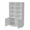 Grāmatu skapis Cama Meble LIVERTI 100×420×1705 mm balts