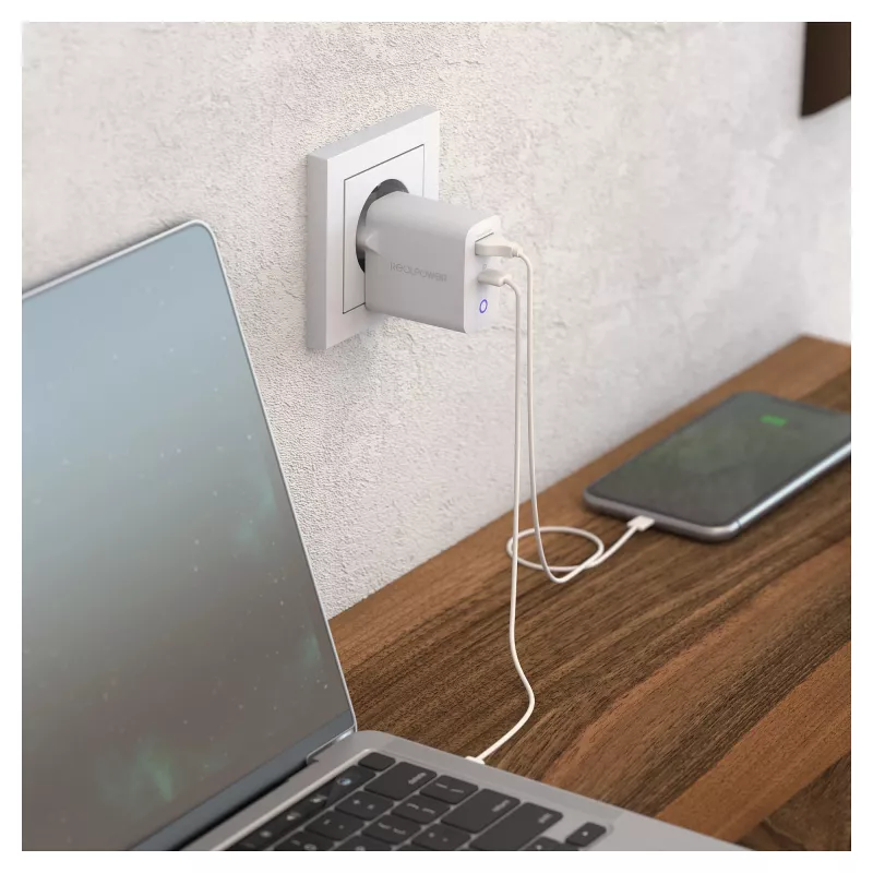 RealPower Charger PC-65 GaN 65W lādētājs