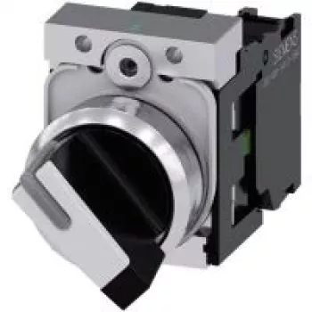 Siemens 3SU1150-2BF60-1BA0 elektriskais izpildmehānisms, melns, metālisks