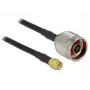 Koaksiālais kabelis CFD200 DeLOCK 89420 2,5 m SMA Melns