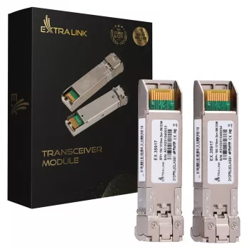 Extralink EX.35917 SFP+ 10G raiduztvērēji, 1310 nm, 2 km, vienmodas, DOM, 2 gab.