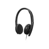 Lenovo 4XD1M45626 vadu austiņas ar mikrofonu, USB Type-C, melnas