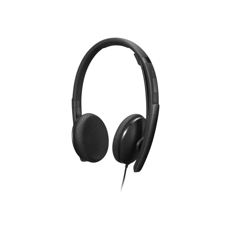 Lenovo 4XD1M45626 vadu austiņas ar mikrofonu, USB Type-C, melnas