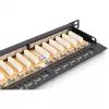 Patch Panel Digitus CAT 6 Class E Augsta Blīvuma Ekranēts Melns