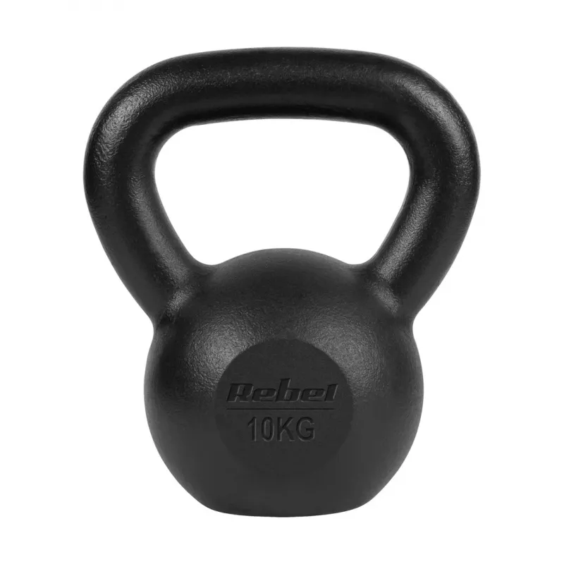 Kettlebell Rebel Active 10 kg Čuguns RBA-2323-10 – čuguna tējkanna spēka treniņiem
