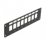 Patch panel DELOCK 86597 – metāla, melns, 50 mm x 1,6 mm x 185 mm