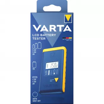 Bateriju testeris Varta 00893 101 111 LCD digitāls rokas AA AAA 9V pulksteņa baterijām