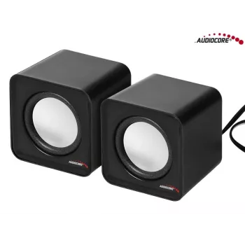 2-virzienu datora skaļrunis Audiocore AC870 B — 3 W RMS, vadu USB barošana, 3.5 mm ieeja, 2.0 kanāli