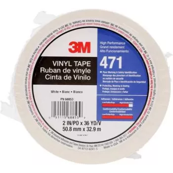 3M 471IW-W50-D Baltā līmlente 50 mm