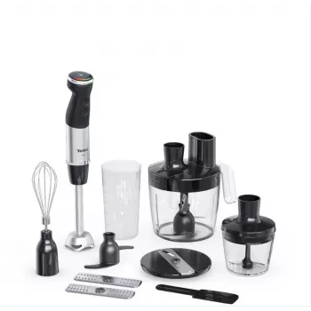 Tefal Quickchef+ HB67G830 iegremdējamais blenderis 0.8 L 1000 W Melns, Nerūsējošs tērauds