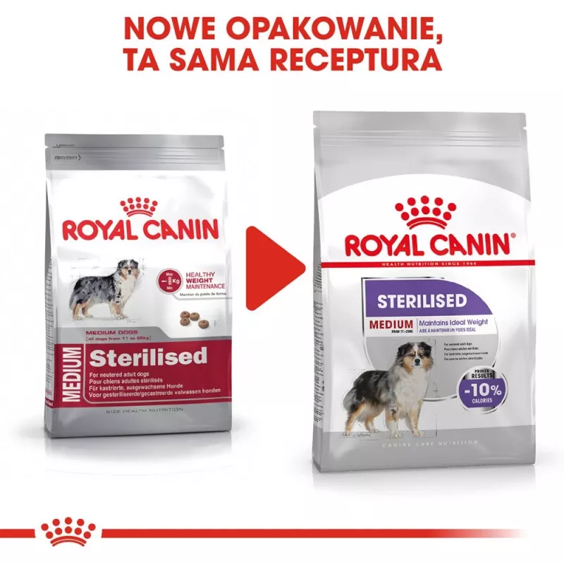 ROYAL CANIN Medium Sterilised sausā suņu barība - 3 kg