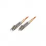 Tecline exertis Connect - optiskās šķiedras lēcienkabelis - LC Multi-Mode (M) - LC Multi-Mode (M) - 15 m - 50/125 µm - OM2 - oranžs (85315)