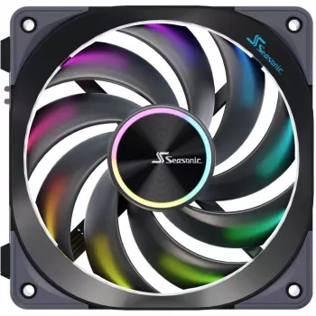 Seasonic MagFlow ARGB 12 cm 2000 RPM Melns