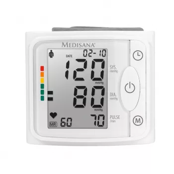 Medisana BW 320 plaukstas asinsspiediena mērītājs – automātisks, 2 lietotāji, 120 atmiņas