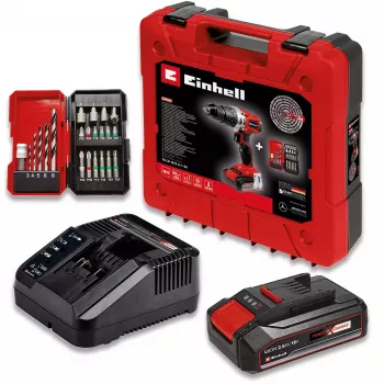 Bezvadu triecienurbis Einhell TE-CD 18/2 Li-i+22, 1250 apgr./min, 1.14 kg