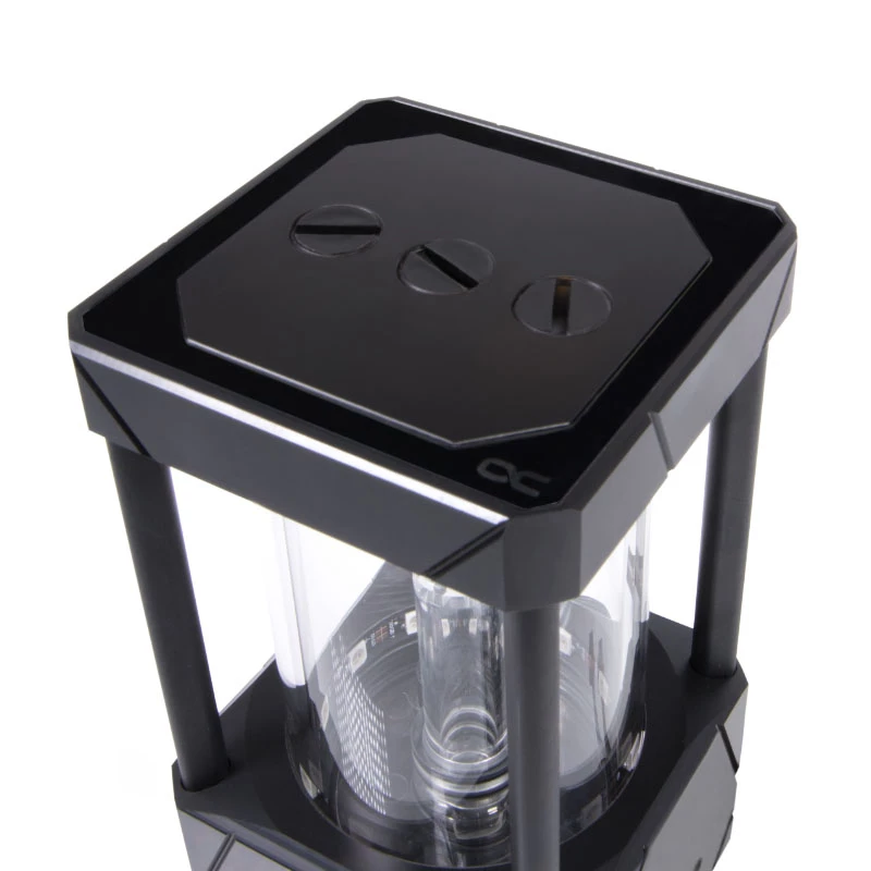 Ūdens bloks Alphacool 13327 Acetal Aluminium Melns Caurspīdīgs 5V RGB