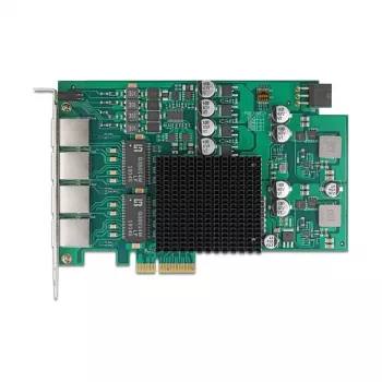 DELOCK PCI Express x4 Gigabit LAN 4xRJ45 PoE+ tīkla karte