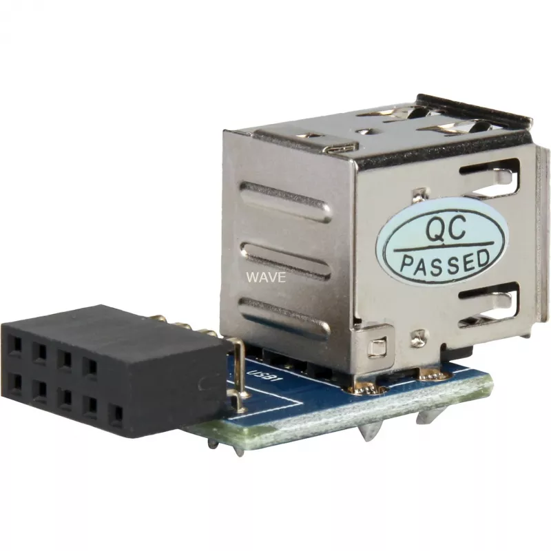 Savienotājs DeLOCK 1 x 9-pin 2.54 mm/2 x USB 2.0-A 41825