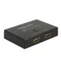 DeLock HDMI 2→1 pārslēgs, divvirzienu, 4K 60 Hz, 2 x HDMI, galddatora