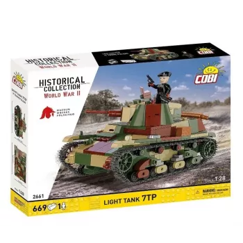 COBI Būvbloķi Vieglais tanks 7TP modelis, 669 gabali, COBI-2661