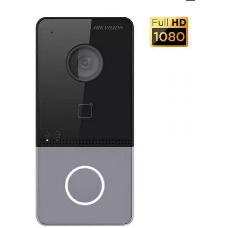 Hikvision DS-KV6113-WPE1(C) video durvju zvans 2 MP Melns, Pelēks