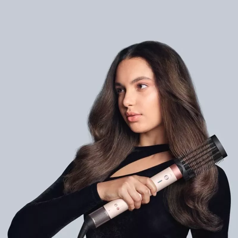 Dyson Airwrap Coanda2x Straight + Wavy Multistyler krēm/rozā zelts, Bluetooth, 1700 W (bojāts iepakojums)