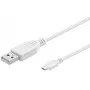 Microconnect USBABMICRO0,30W USB kabelis USB 2.0 0.3 m USB A Micro-USB B Balts