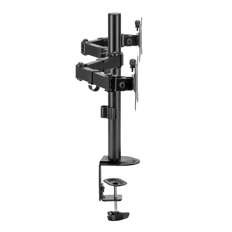 Sienas stiprinājums monitoriem SBOX LCD-352/2-2, divas rokas, 13–32 collas, 2×8 kg, VESA 100×100