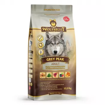 Sausā suņu barība Wolfsblut Grey Peak Goat ar saldajiem kartupeļiem 12,5 kg