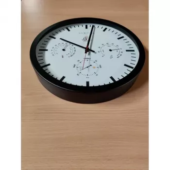 NeXtime klok 2635zw Laika stacija, Ø34 cm, sienas, melna