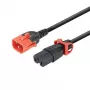 Strāvas kabeļa adapteris MicroConnect MC-DUALC14C15-2M — dubults C14 uz C15, 2 m