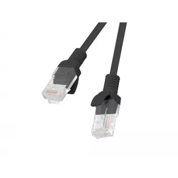 Patchcord LANBERG PCU5-20CC-0150-BK RJ45 Cat.5e 1.5M Melns 10-pack