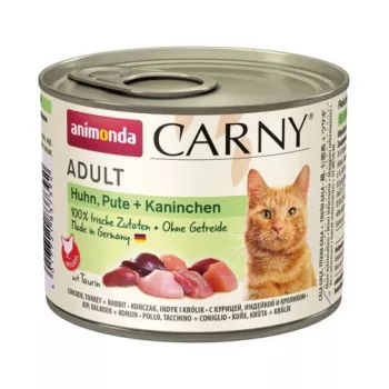 ANIMONDA Carny Adult Chicken, turkey, rabbit - slapjā barība kaķiem - 200g