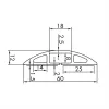 ROLINE Cable Duct TPE Flex, 60 mm, melns, 1,8 m (19.08.3105)