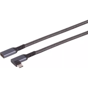 S/CONN maximum connectivity S-Conn 14-74013 USB 3.2 Gen 2 kabelis, 3.1, 2 C, melns-balts - datu kabelis