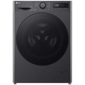 Veļas mašīna LG F2WR508S2M — priekšējā ielāde, 8 kg, 1200 RPM, A energoklase, 60×48 cm, LED, vidēji melna
