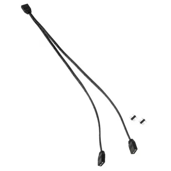 Kabeļa sadalītājs Kolink ARGB 1-2 Splitter Cable 30 cm, 5 V, melns