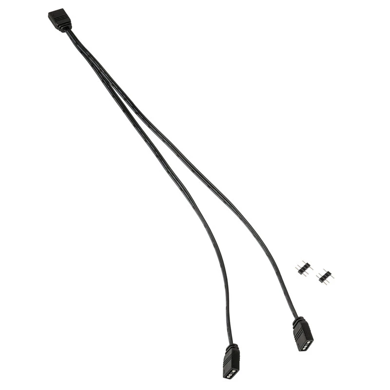 Kabeļa sadalītājs Kolink ARGB 1-2 Splitter Cable 30 cm, 5 V, melns