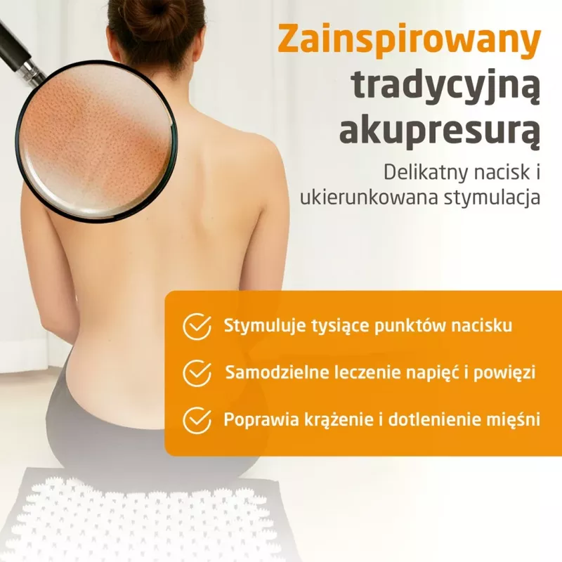 Medisana MM 100 akupresūras paklājs ar sildīšanas funkciju