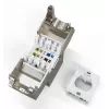Digitus CAT 6A kompakts keystone modulis, ekranēts, bezinstrumentu montāža, 24 gab.