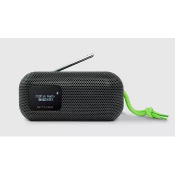Muse M-750 FBT portatīvais Bluetooth skaļrunis ar FM radio, 10 W, ūdensizturīgs, melns